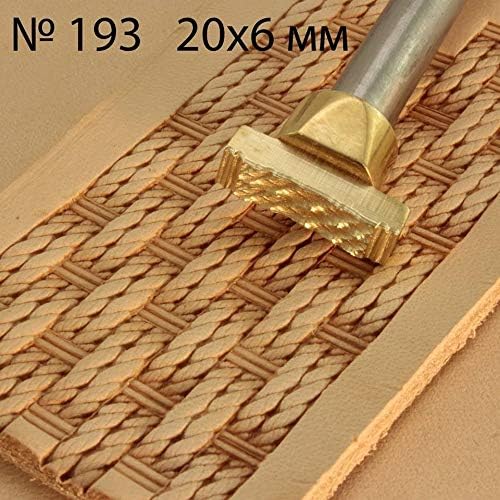 DandS ltd Leather Stamp Tool, Rope Knot, Professional Steel Craft Tool for Leatherworking, Embossing, Carving & Stamping Leather Projects, Belts, Wallets & DIY Projects Compatible with Mallet #193