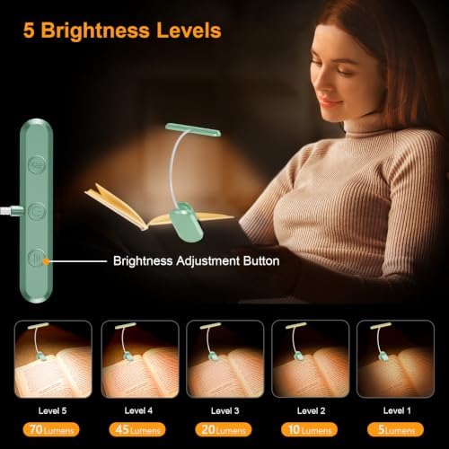 Gritin Rechargeable Book Light for Reading in Bed with 19 LED - Image 2