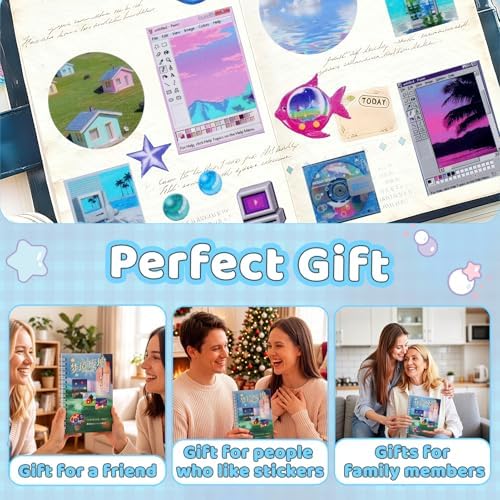 800Pcs Japanese Sticker Book for Journaling Adult, Cute Scrapbook Stickers - Image 7