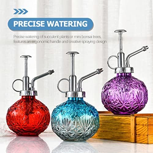 Gadpiparty Glass Plant Mister Spray Bottle Vintage Plant Watering can for Indoor House Plants Succulents and Mini Bonsai Refillable Decorative Sprayer with Ergonomic Handle 6.29 X 3.54 X 3.54 in - Image 7