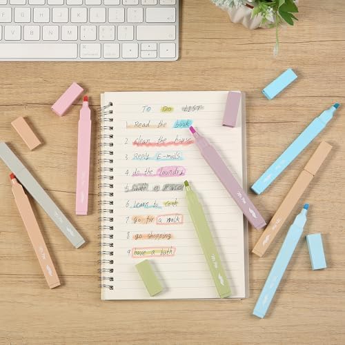 Mr. Pen- Aesthetic Highlighters No Bleed, 8 Pack, Assorted Colors | Chisel Tip, Cute Highlighters Assorted Colors for Journaling, Highlighting, Underlining, Fast Dry, Back to School Supplies - Image 7