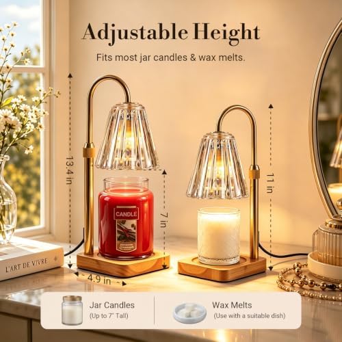Marycele Candle Warmer Lamp with Timer, Vintage Home Decor, Gifts for Women - Image 4