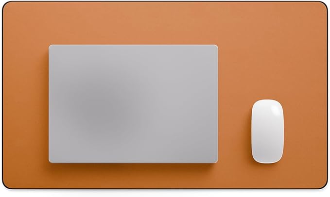 Jotsome Leather Desk Mat, Non-Slip Desk Blotter Pad - Desk Protector for Office, Home, Laptop, and Desktop, Gift for The Holidays or Christmas (Tan, 24" x 14")