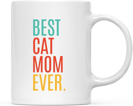 Andaz Press 11oz. Coffee Mug Birthday Gift, Best Dog Mom Ever, 1-Pack