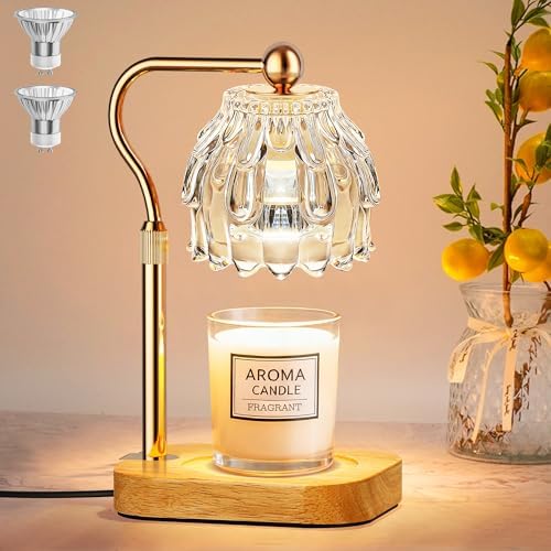 Candle Warmer Lamp with Timer - Flower Electric Wax Melter Warmer Adjustable Height for Jar Candles, Gift for Women, Mom, Christmas, Birthday,Home Decor by Eterfun
