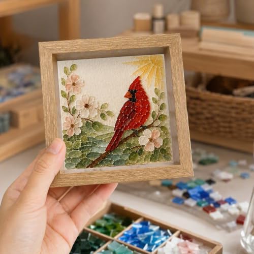 Acrylic Gem Mosaic Craft Kit for Adults Nature Theme Pieces - Image 2