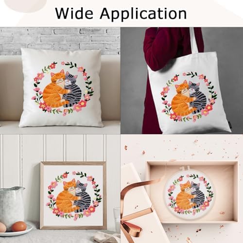 Nuberlic Cat Embroidery Kit for Beginners Adults - Image 6