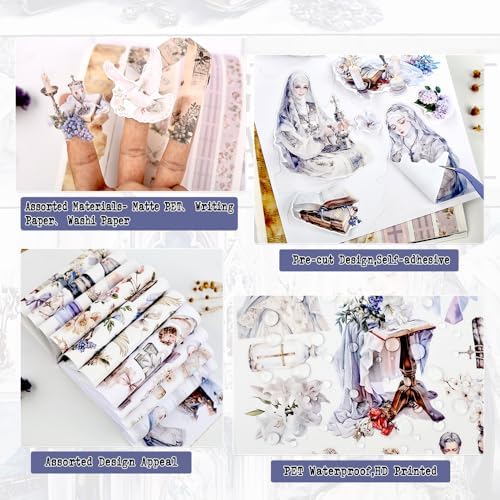 Christian Journal Sticker Book, A5 Pre-Cut Scrapbook Stickers - Image 4