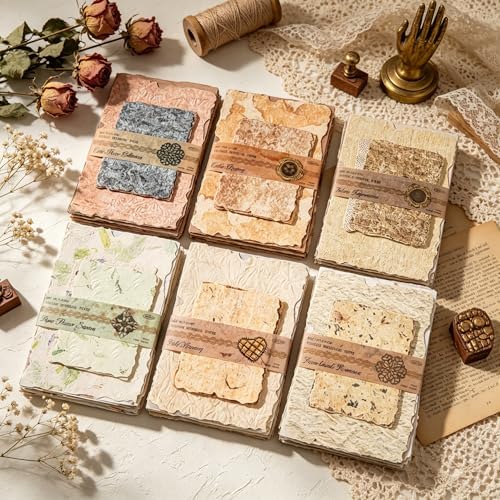 168Pcs Vintage Scrapbook Supplies Kit Textured Rice Paper for Junk Journal - Image 3