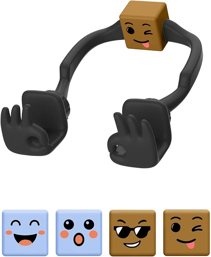 Christmas Stocking Stuffers for Teens Boys Kids Cell Phone Holder: OK Sign Phone Stand for Desk with Mood Cube Funny Mens Gifts for Girls Women Adults Teenage Husband Cool Gadgets Ideas Santa Gift