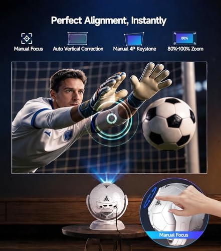 Magcubic 2026 Football-Themed Mini Projector, 4K Support Android 14 HY300F - Image 2