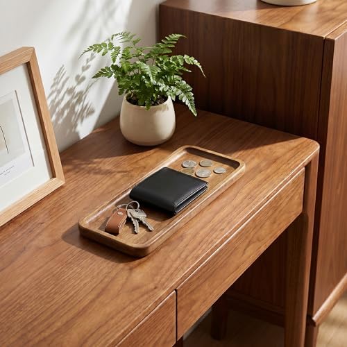 Best Dad Ever Wooden Tray, Rectangular Wood Serving Tray Decorative Tray for Coffee Table, Snacks, Drinks, Home Decor (11.4 x 4.1 x 0.6 in) - Image 3