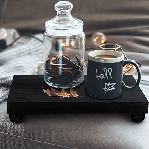 Amyhill Wood Pedestal Stand Riser Decor,Classic,Black,9 X 6 Inch - Image 7