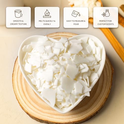 NORVENCE Soy Wax for Candle Making, Natural Soy Wax Flakes 1lb, Premium Candle Wax for DIY Candle Crafting - Image 3