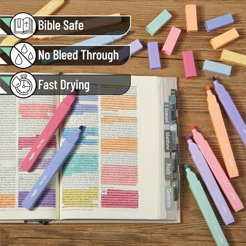Mr. Pen- Aesthetic Highlighters No Bleed, 10 Pack, Assorted Colors | Chisel Tip, Cute Highlighters Assorted Colors for Journaling, Highlighting, Underlining, Fast Dry, Back to School Supplies - Image 3
