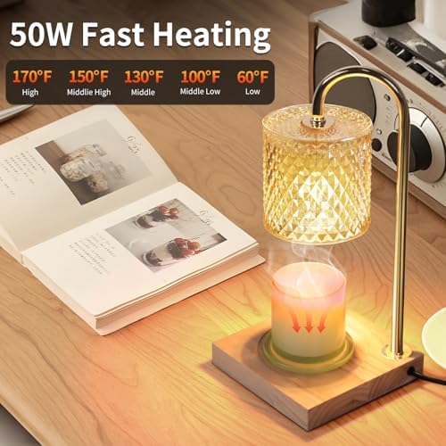 TigQiang 2 Pack Candle Warmer Lamp, Gifts for Women Mom House Warming Amber - Image 3