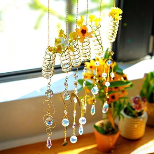 3pcs Crystal Suncatchers with Plant Propagation Tubes for Window Wall - Image 6