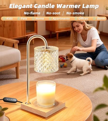 TigQiang 2 Pack Candle Warmer Lamp, Gifts for Women Mom House Warming Clear - Image 4