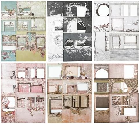 60 Pcs Vintage Photo Frame Stickers for Scrapbooking by Auriicleaf