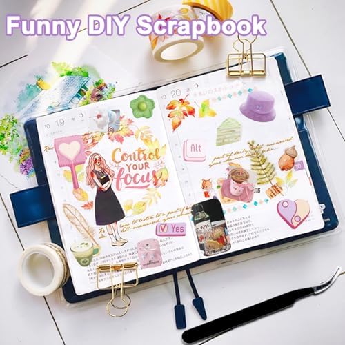 700Pcs Japanese Sticker Book for Journaling Adult, Cute Scrapbook Stickers - Image 5