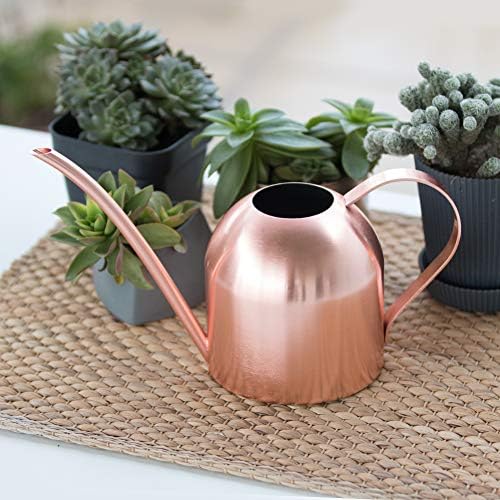Rose Gold Watering Can for Indoor Plants, 450ml/15oz - Image 5