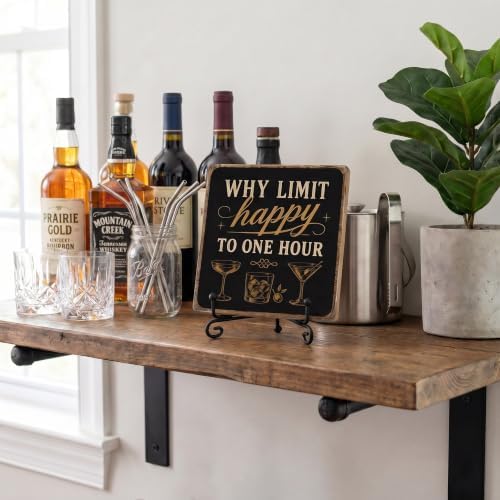5x5 Inch Bar Decor Sign, Rustic Bar Sign for Home Bar Man Cave - Image 2