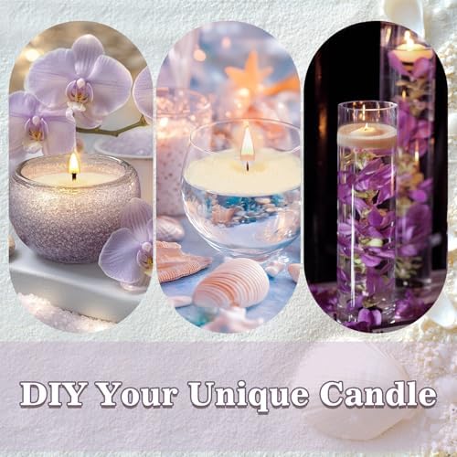 SCENTORINI Pearled Candle, 25.5 oz White Candle Sand with 15 Wicks - Image 3