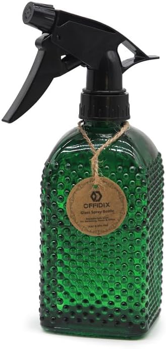 OFFIDIX Fine Mist Plant Mister Adjustable Nozzle Green Spray Bottle 13.5 oz - Image 2