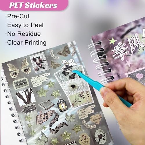 Dreamcore Sticker Book – Japanese Aesthetic Sticker Book for Journaling, Scrapbooking & DIY, Cute Stickers for Laptop, Phone & Planner Decoration（Dreamcore 4） - Image 4