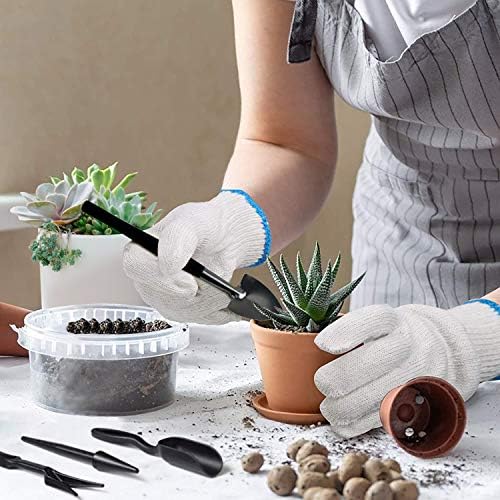 Succulent Tools, 13 Pcs Mini Garden Tool Set, Transplanting Tools Set,Succulent Care kit for Succulent Miniature Gardening Plant, Black - Image 7