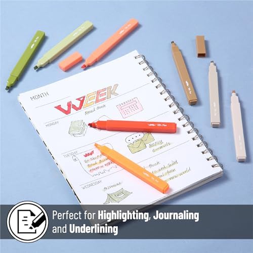 Mr. Pen- Aesthetic Highlighters No Bleed, 8 Pack, Assorted Colors | Chisel Tip, Cute Highlighters Assorted Colors for Journaling, Highlighting, Underlining, Fast Dry, Back to School Supplies - Image 5