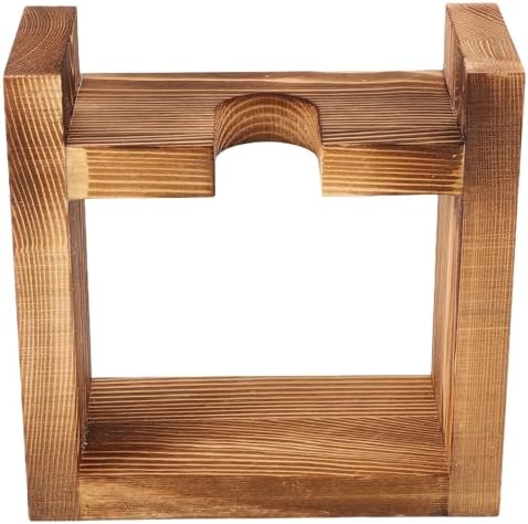 TOYANDONA Hydroponic Planter Vase with Wooden Stand, Desktop Water Propagation Bulb Vase for Air Plants, Contemporary Curved Plant Holder for Home and Office Decoration by TOYANDONA