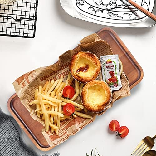 Acacia Wood Serving Tray Decor Small Cheese Charcuterie Boards Wooden Plate - Image 6