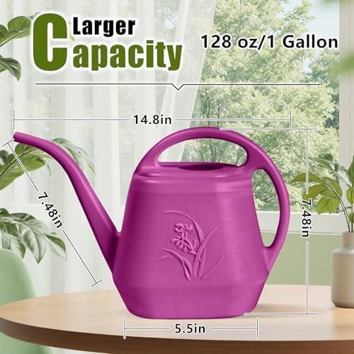Plant Watering Can - 1/2 Gallon - Rose Red - Image 2