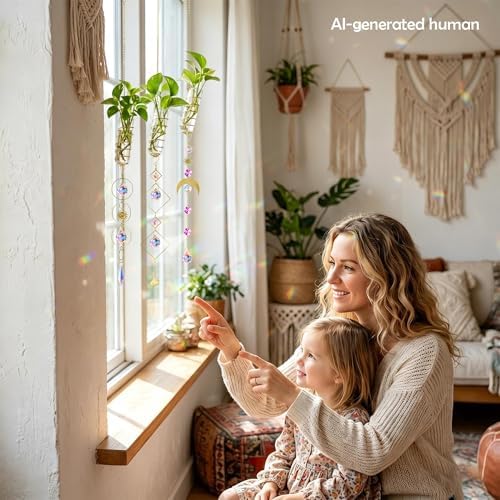 3pcs Crystal Suncatchers with Plant Propagation Tubes for Window Wall - Image 5