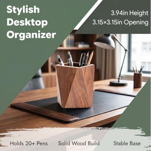 Wooden Pencil Holder Pen Organizer - Image 3