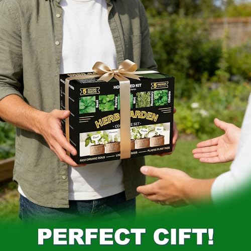 Meekear 5 Herb Indoor Starter Kit, Complete Planting Set for Kitchen Herb Garden DIY & Gift - Image 7