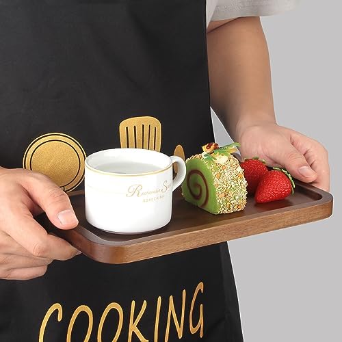 Acacia Wood Serving Trays Charcuterie Board Cheese Platter Wooden Plates - Image 5
