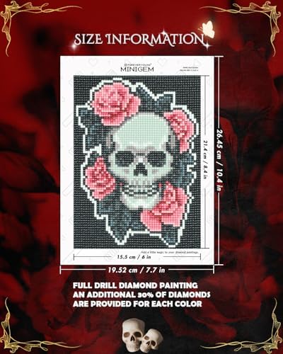 forever young Skull Garden Minigem Horror Diamond Painting Kits for Adults - Image 6