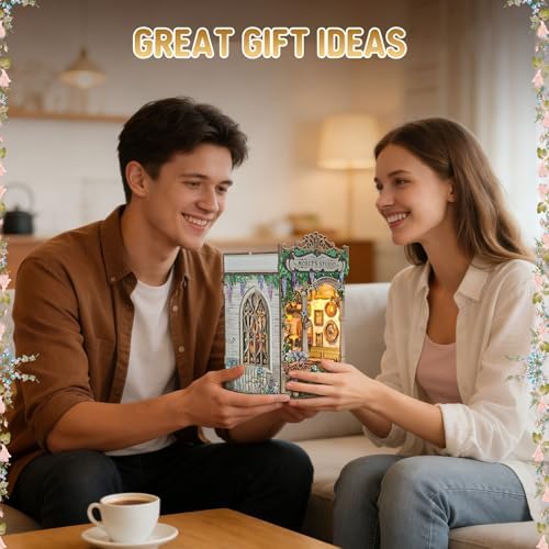 Monet's Studio Book Nook Kit, DIY Miniature House Kit with LED Light - Image 7