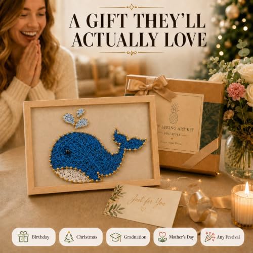 RM Studio DIY String Art Kit, Arts and Crafts for Adults Women Teen Girl, Handmade Funny Gift Art Project for Home Décor, Keepsake & Creative Crafts - Image 6