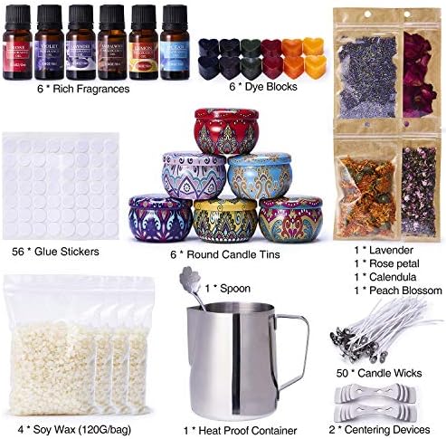 Lucky Goddness Candle Making Kit, Candle Making Supplies with Soy Wax for Candle Making Beginners - Image 2