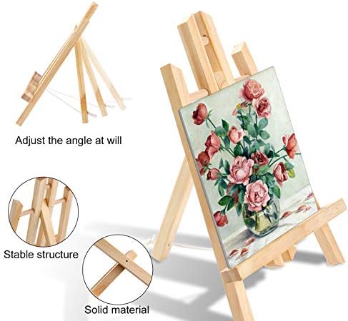 144 PCS Professional Painting Set, 12 PCS Wood Easels,12 Pack 120 Brushes - Image 4