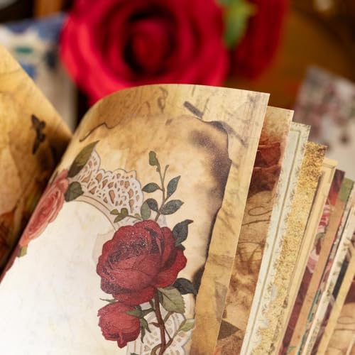 Scrapbook Paper for Junk Journal Supplies, Vintage Journaling Paper for DIY - Image 4