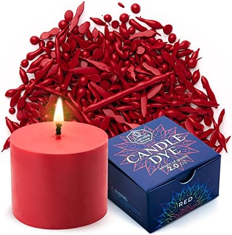 Red Candle Dye 2 oz for Soy Candle Making – Wax Color Chips by ALEXES