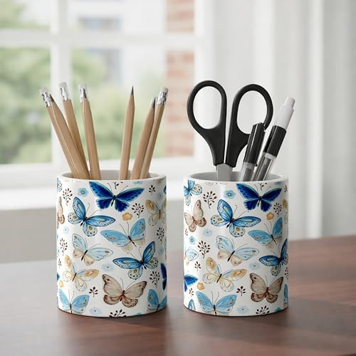 Ceramic Pen Holder Desk Accessories Brush Holder Pencil Holder Organizer - Image 5