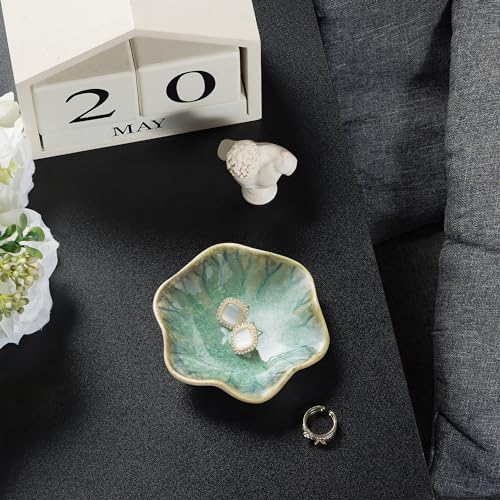 Ceramic Ring Dish, Jewelry Trinket Tray for Rings and Earrings - Image 2