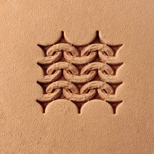 DandS ltd Leather Stamp Tool, Hauberk, Professional Steel Craft Tool for Leatherworking, Embossing, Carving & Stamping Leather Projects, Belts Wallets & DIY Projects Compatible with Mallet #394