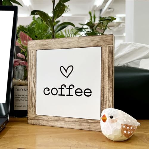 Coffee Decor Set, Wooden Box Signs for Home Decor, Freestanding Coffee Sign for Table Shelf Desk Counter, Cafe Sign, Coffees Lover Home Kitchen Decors - Image 6