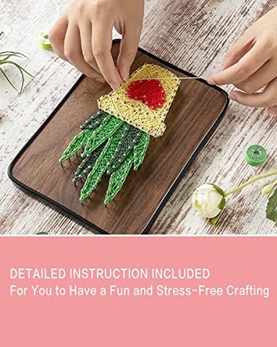 BAZIMA ALICE DIY String Art Kit for Beginner, DIY Aloe Craft Kit,Unique Gift,Craft Kit for Holidays - Image 5